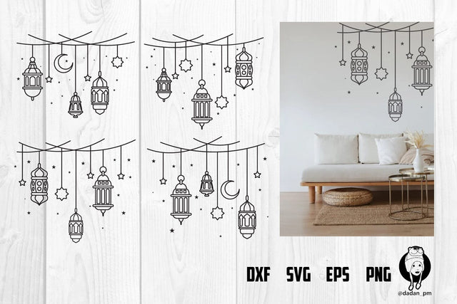 Hanging Islamic Lanterns svg SVG dadan_pm 