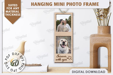 Hanging Mini Photo Frame Laser Cut. Photo Frame SVG SVG Evgenyia Guschina 