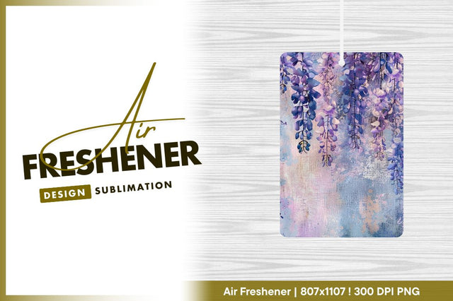 Hanging purple wisteria flowers decorative floral background Sublimation Regulrcrative 