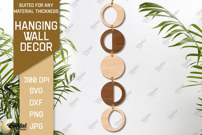 Hanging Wall Decor. Boho Laser Cut. Celestial SVG SVG Evgenyia Guschina 