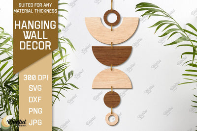 Hanging Wall Decor. Boho Laser Cut. Celestial SVG SVG Evgenyia Guschina 