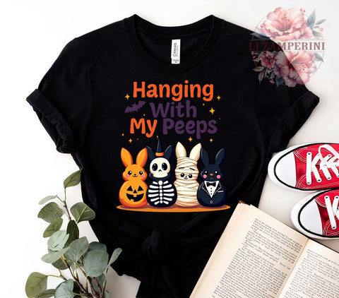 Hanging With My Peeps PNG, Spooky Easter Bunny PNG, Cute Easter Bunny Sublimation, Halloween Easter Bunny PNG, Easter Digital Download, Funny Bunny Sublimation Sublimation Li Zamperini 