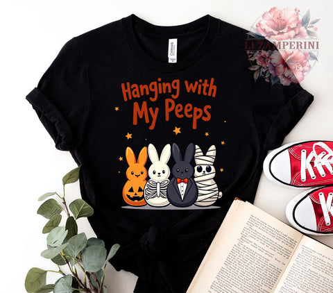 Hanging With My Peeps PNG, Spooky Easter Bunny PNG, Cute Easter Bunny Sublimation, Halloween Easter Bunny PNG, Easter Digital Download, Funny Bunny Sublimation Sublimation Li Zamperini 