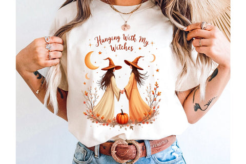 Hanging With My Witches Sublimation Design,Halloween PNG,Halloween Bundle,Halloween Sublimation Design,Halloween SVG Design,Halloween Bundle PNG,Witches Sublimation Design Halloween Sublimation Sublimation BlackCatsMedia 