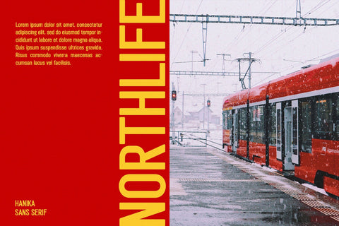 Hanika - Modern Condensed Sans Font studioalmeera 