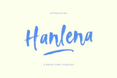 Hanlena Brush Font gatype 