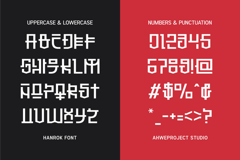 Hanrok Font ahweproject 
