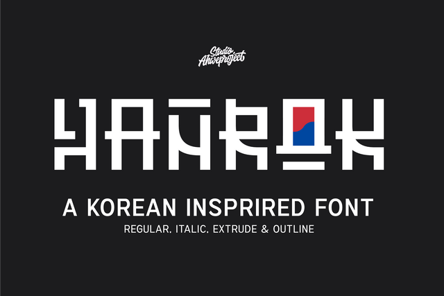 Hanrok Font ahweproject 