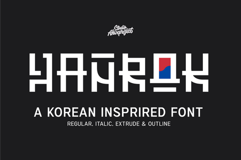 Hanrok Font ahweproject 