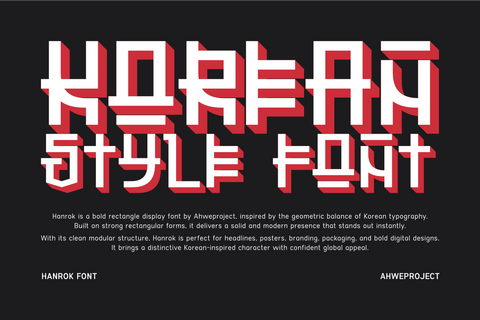 Hanrok Font ahweproject 