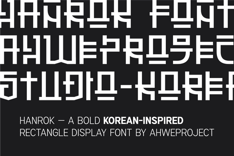 Hanrok Font ahweproject 