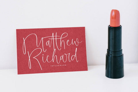 Hanters Maroon - Handwritten Script Font Font Letterena Studios 