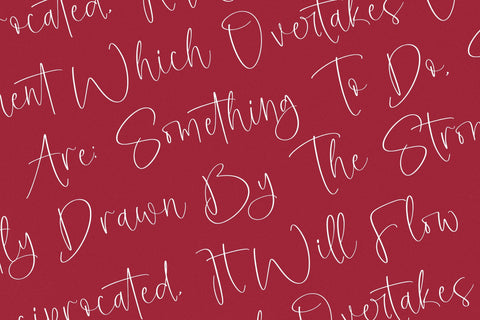 Hanters Maroon - Handwritten Script Font Font Letterena Studios 