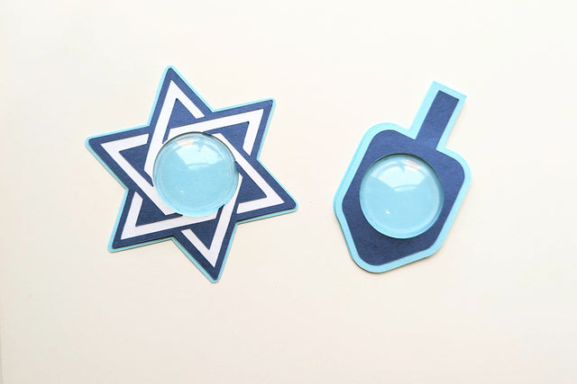 Hanukkah Candy Dome Holder SVG File Duo 3D Paper Risa Rocks It 