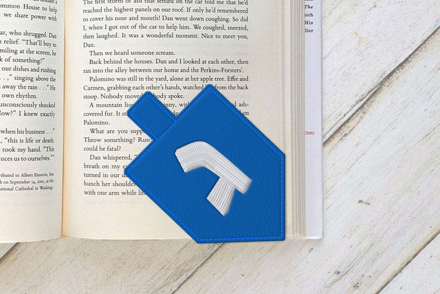 Hanukkah Dreidel Corner Bookmark ITH Applique Embroidery Embroidery/Applique DESIGNS Risa Rocks It 