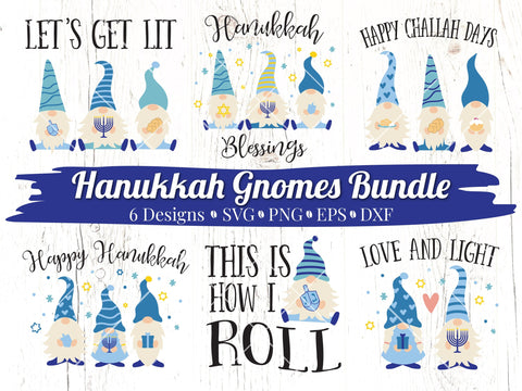 Hanukkah Gnomes Bundle SVG Caffeinated SVGs 