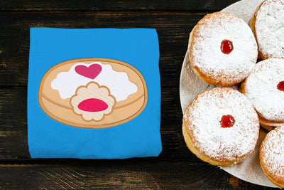 Hanukkah Jelly Donut Applique Embroidery Embroidery/Applique DESIGNS Risa Rocks It 