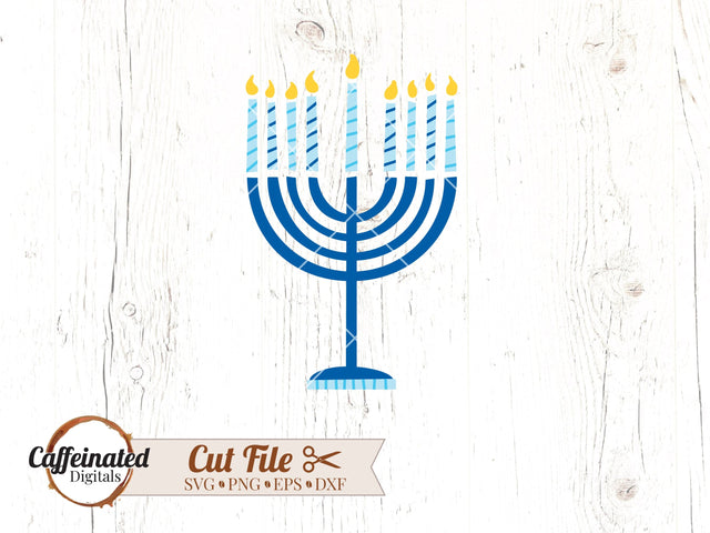 Hanukkah Menorah SVG SVG Caffeinated SVGs 