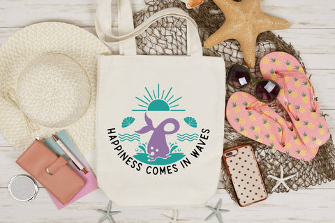 Happiness Comes in Waves, Mermaid SVG File SVG CraftLabSVG 