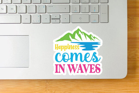 Happiness comes in waves SVG Angelina750 