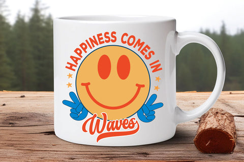 Happiness comes in waves svg Design SVG Regulrcrative 