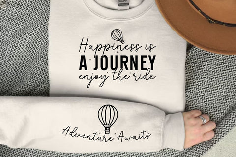 Happiness is a journey enjoy the ride Sleeve SVG Design SVG Designangry 