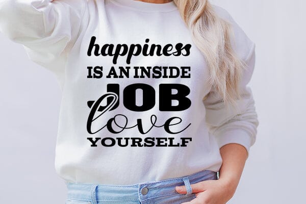 happiness is an inside job love yourself SVG Angelina750 