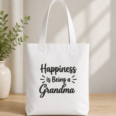 Happiness Is Being a Grandma Embroidery Design – Grandma Quote Machine Embroidery File, Grandmother Gift Design Embroidery/Applique DESIGNS PatternFeed8 