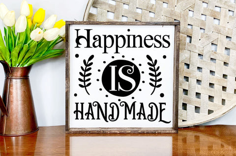 Happiness is handmade Svg Design SVG Regulrcrative 
