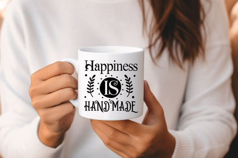 Happiness is handmade Svg Design SVG Regulrcrative 