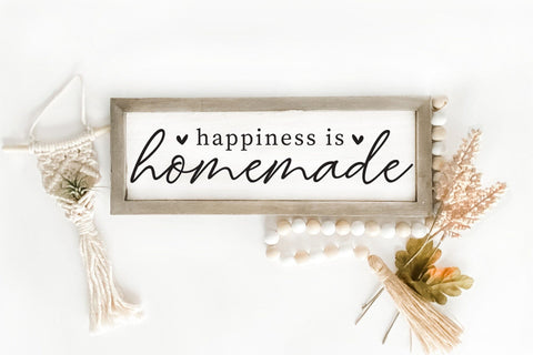 Happiness is Homemade | Family Sign SVG SVG CraftLabSVG 