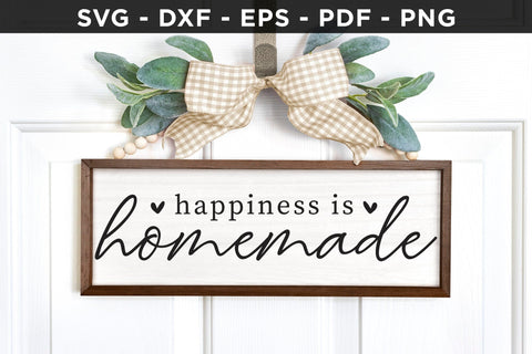 Happiness is Homemade | Family Sign SVG SVG CraftLabSVG 