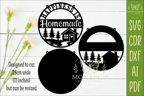 Happiness Is Homemade Farmhouse Wall Sign SVG SVG APInspireddesigns 