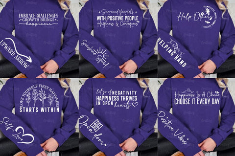 Happiness Sleeve SVG Design Bundle SVG Designangry 