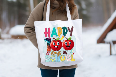 Happy 100 days of school PNG Design Sublimation Designangry 