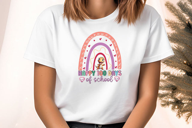 Happy 100 days of school PNG Design Sublimation Designangry 
