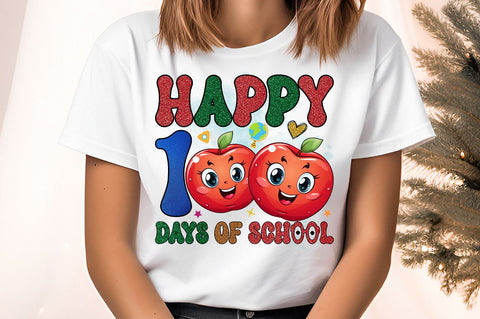 Happy 100 days of school PNG Design Sublimation Designangry 