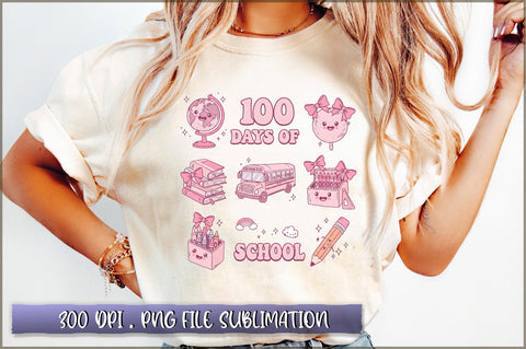 Happy 100 Days of School Sublimation Sublimation Shetara Begum 
