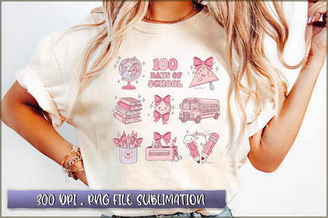 Happy 100 Days of School Sublimation Sublimation Shetara Begum 