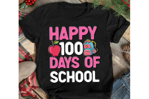 Happy 100 Days of School SVG Cut File, Happy 100 Days of School SVG Design, 100 Days of School SVG Cut File,100 Days of School Sublimation Design PNG, 100 Days of School SVG Quotes , 100 Days of School SVG Bundle SVG BlackCatsMedia 