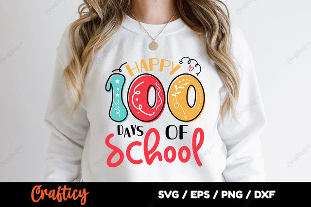 Happy 100 days of school SVG Design SVG Designangry 