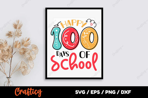 Happy 100 days of school SVG Design SVG Designangry 