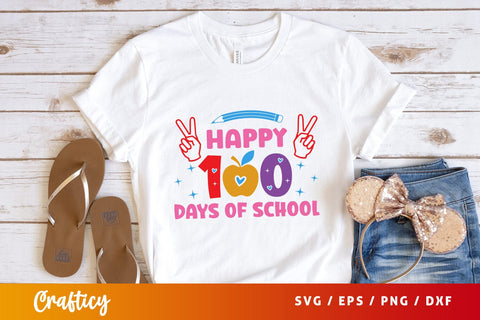 Happy 100 days of school Svg Design SVG Designangry 