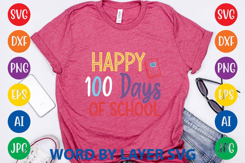 Happy 100 Days Of School svg design SVG Rafiqul20606 