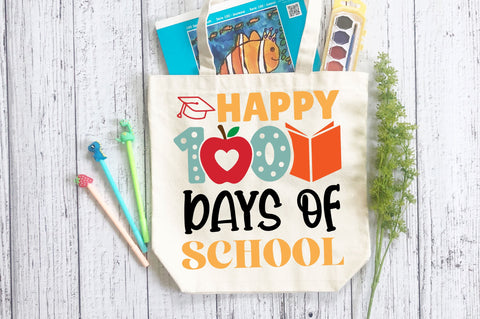 happy 100 days of school SVG Design SVG Regulrcrative 