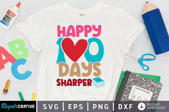happy 100 days of school SVG Design SVG Regulrcrative 