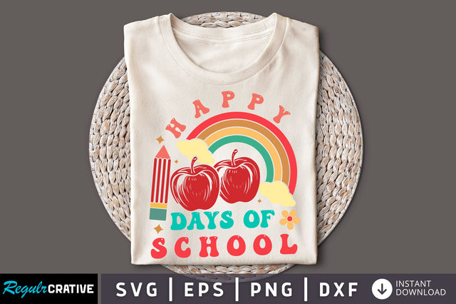 happy 100 days of school svg design SVG Regulrcrative 