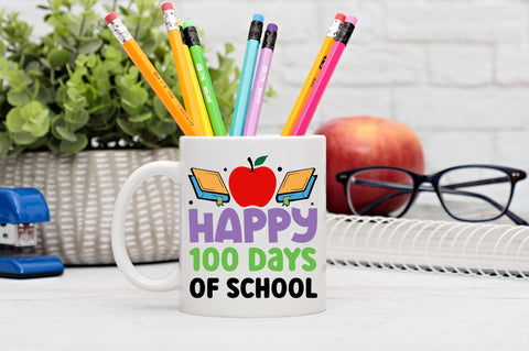 Happy 100 days of school Svg Design SVG Regulrcrative 