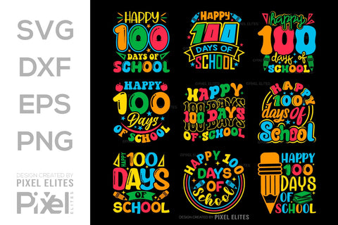 Happy 100 Days Of School SVG Hello School Kids Welcome To School Back To School Quote Design SVG ETC Craft 