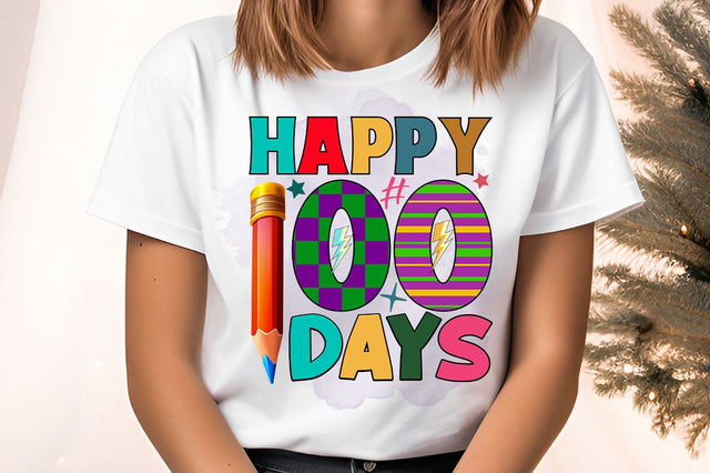 Happy 100 days PNG Design Sublimation Designangry 